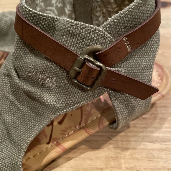 NWT Blowfish Malibu Balla Sandals side zip Neutral Olive Green Brown 7.5 - Picture 2 of 6